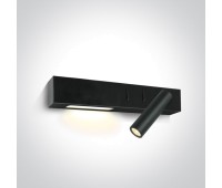 LED аплик One Light 65146A/B/W 9W 3000K BLACK READING WALL LAMP RIGHT SIDE