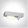 One Light 65146A/W/W 9W 3000K WHITE READING WALL LAMP RIGHT SIDE