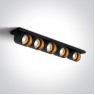 One Light 65505N/B RETRO ROUND SPOT BLACK
