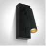 LED аплик с USB изход One Light 65746A/B/W 3W 3000K BLACK READING WALL LAMP WITH USB SOCKET