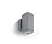Фасаден аплик One Light 67130A/G GREY IP54 CUBE FACADE WALL LAMP