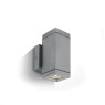 One Light 67130A/G GREY IP54 CUBE FACADE WALL LAMP