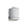 One Light 67130F/W WHITE IP54 CUBE FACADE WALL LAMP