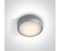 Фасаден плафон One Light 67204/G GREY ROUND IP54