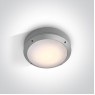 Фасаден плафон One Light 67204/G GREY ROUND IP54