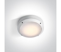 Фасаден плафон One Light 67204/W WHITE ROUND IP54