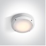 Фасаден плафон One Light 67204/W WHITE ROUND IP54