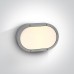 One Light 67204B/G GREY OVAL IP54