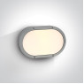 Фасаден плафон One Light 67204B/G GREY OVAL IP54