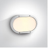 One Light 67204B/W WHITE OVAL IP54