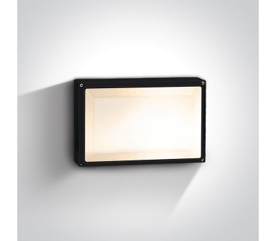 Фасаден плафон One Light 67208B/B BLACK RECTANGULAR IP54