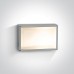 One Light 67208B/G GREY RECTANGULAR IP54