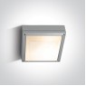 Фасаден плафон One Light 67210/G GREY SQUARE IP54