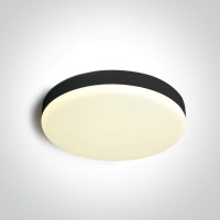 LED фасаден плафон One Light 67220A/B/V 18W CCT 3000K -4000K - 6000K BLACK ROUND FACADE CEILING LAMP IP65