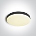 One Light 67220A/B/V 18W CCT 3000K -4000K - 6000K BLACK ROUND FACADE CEILING LAMP IP65