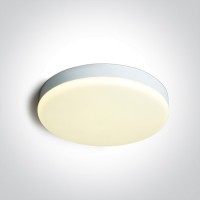 LED фасаден плафон One Light 67220A/W/V 18W CCT 3000K -4000K - 6000K WHITE ROUND FACADE CEILING LAMP IP65