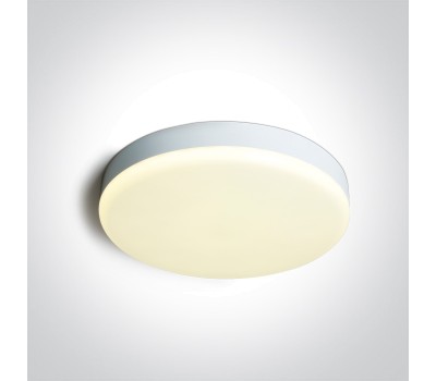LED фасаден плафон One Light 67220A/W/V 18W CCT 3000K -4000K - 6000K WHITE ROUND FACADE CEILING LAMP IP65