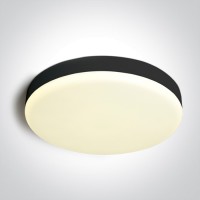 LED фасаден плафон One Light 67220B/B/V 35W CCT 3000K -4000K - 6000K BLACK ROUND FACADE CEILING LAMP IP65