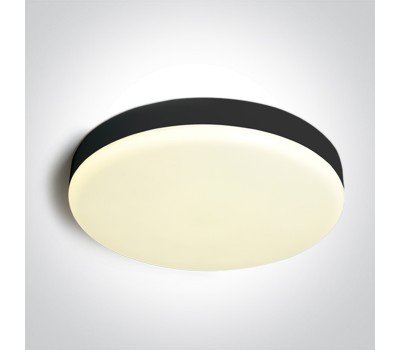 LED фасаден плафон One Light 67220B/B/V 35W CCT 3000K -4000K - 6000K BLACK ROUND FACADE CEILING LAMP IP65