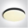 LED фасаден плафон One Light 67220B/B/V 35W CCT 3000K -4000K - 6000K BLACK ROUND FACADE CEILING LAMP IP65