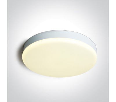 LED фасаден плафон One Light 67220B/W/V 35W CCT 3000K -4000K - 6000K WHITE ROUND FACADE CEILING LAMP IP65