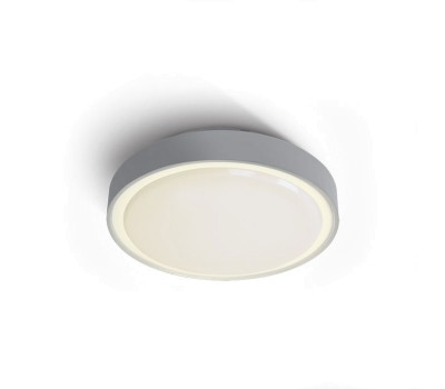 One Light 67280EA/G GREY IP65 ROUND FACADE CEILING LAMP