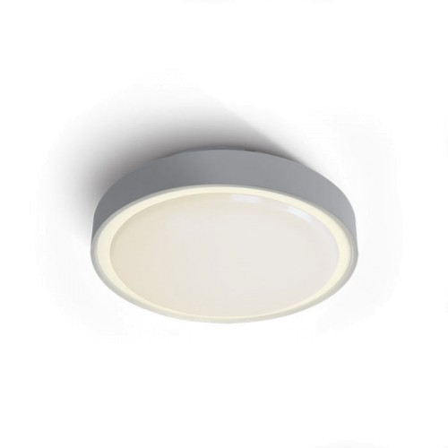 One Light 67280EA/G GREY IP65 ROUND FACADE CEILING LAMP