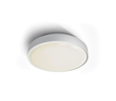 One Light 67280EA/W WHITE IP65 ROUND FACADE CEILING LAMP