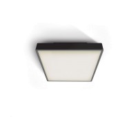 One Light 67282E/B BLACK IP65 SQUARE FACADE CEILING LAMP