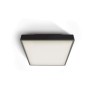 One Light 67282E/B BLACK IP65 SQUARE FACADE CEILING LAMP