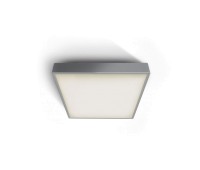 One Light 67282E/G GREY IP65 SQUARE FACADE CEILING LAMP