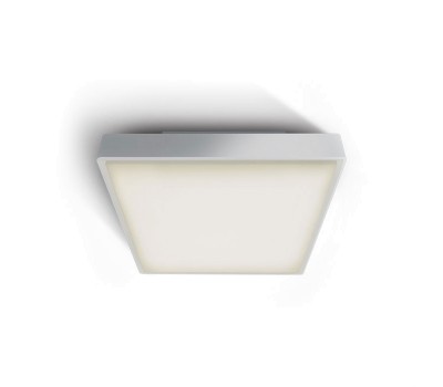 One Light 67282EA/W WHITE IP65 SQUARE FACADE CEILING LAMP