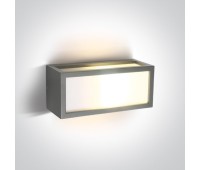 Фасаден аплик One Light 67328/G GREY RECTANGULAR WALL LAMP IP54