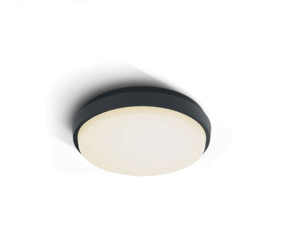 One Light 67362/AN/W 20W 3000K IP54 ROUND FACADE CEILING LAMP