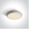 One Light 67366/W/W 12W 3000K IP54 ROUND FACADE CEILING LAMP