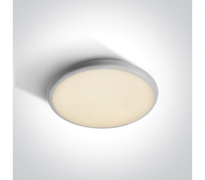 One Light 67368/W/V 18W CCT 3000K -4000K - 5000K IP54 ROUND FACADE CEILING LAMP