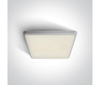 LED фасаден плафон One Light 67372/W/C 25W 4000K IP54 SQUARE FACADE CEILING LAMP