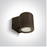 One Light 67400A/BR BROWN IP54 CYLINDER FACADE WALL LAMP