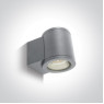 One Light 67400A/G GREY IP54 CYLINDER FACADE WALL LAMP