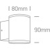 Фасаден аплик One Light 67400A/AN ANTHRACITE IP54 CYLINDER FACADE WALL LAMP