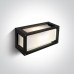 Фасаден аплик One Light 67420/B BLACK RECTANGULAR WALL LAMP IP54