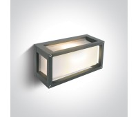Фасаден аплик One Light 67420/G GREY RECTANGULAR WALL LAMP IP54