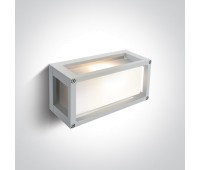 Фасаден аплик One Light 67420/W WHITE RECTANGULAR WALL LAMP IP54