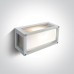 One Light 67420/W WHITE RECTANGULAR WALL LAMP IP54