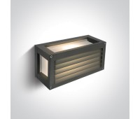 Фасаден аплик One Light 67420A/AN ANTHRACITE RECTANGULAR WALL LAMP IP54