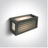 Фасаден аплик One Light 67420A/AN ANTHRACITE RECTANGULAR WALL LAMP IP54