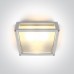 One Light 67420B/W WHITE SQUARE CEILING LAMP IP54
