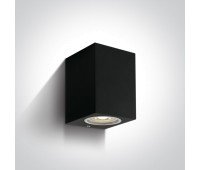 Фасаден аплик One Light 67426/B SQUARE FACADE WALL LAMP BLACK
