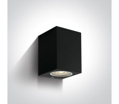 Фасаден аплик One Light 67426/B SQUARE FACADE WALL LAMP BLACK