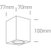 Фасаден аплик One Light 67426/B SQUARE FACADE WALL LAMP BLACK